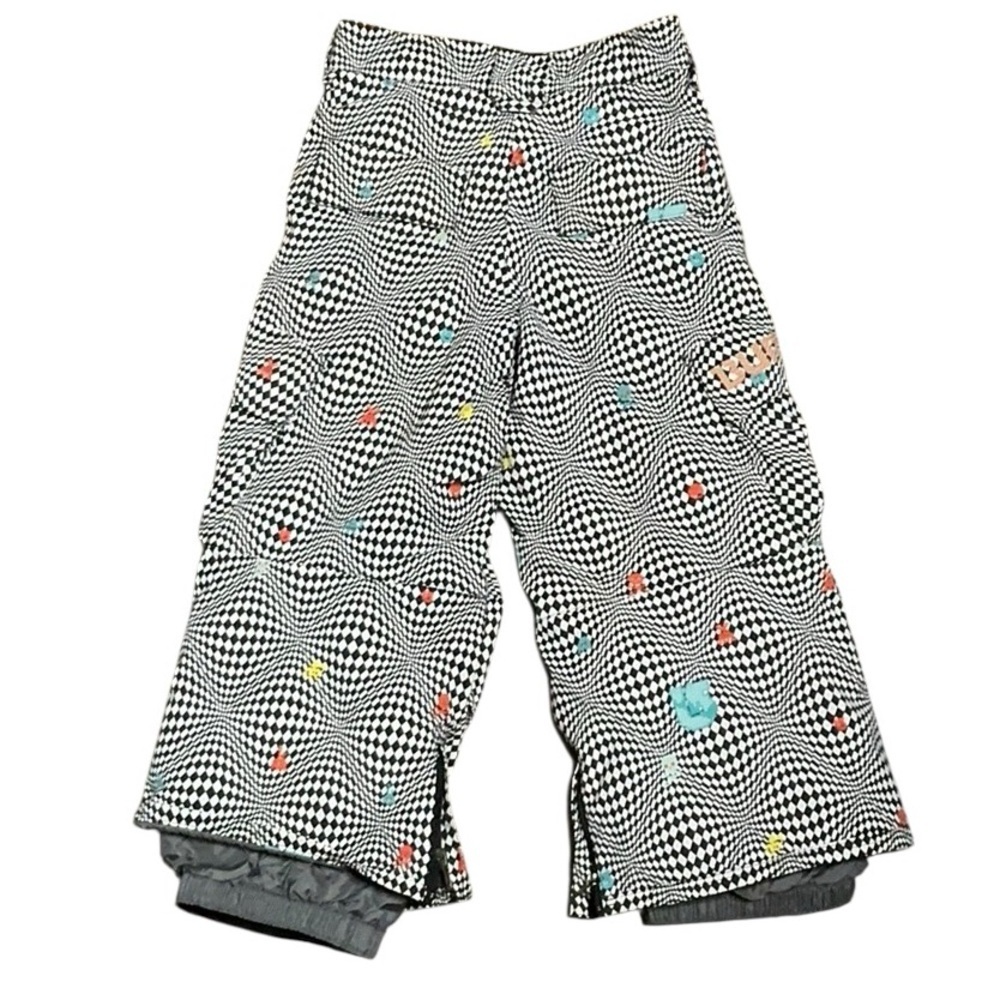 Burton Dryride snowboard ski pants featuring geometric pixel pattern - Picture 4 of 11